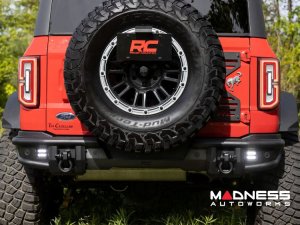 Ford Bronco Rear Bumper - Tubular - w/ Black Series Cube Lights